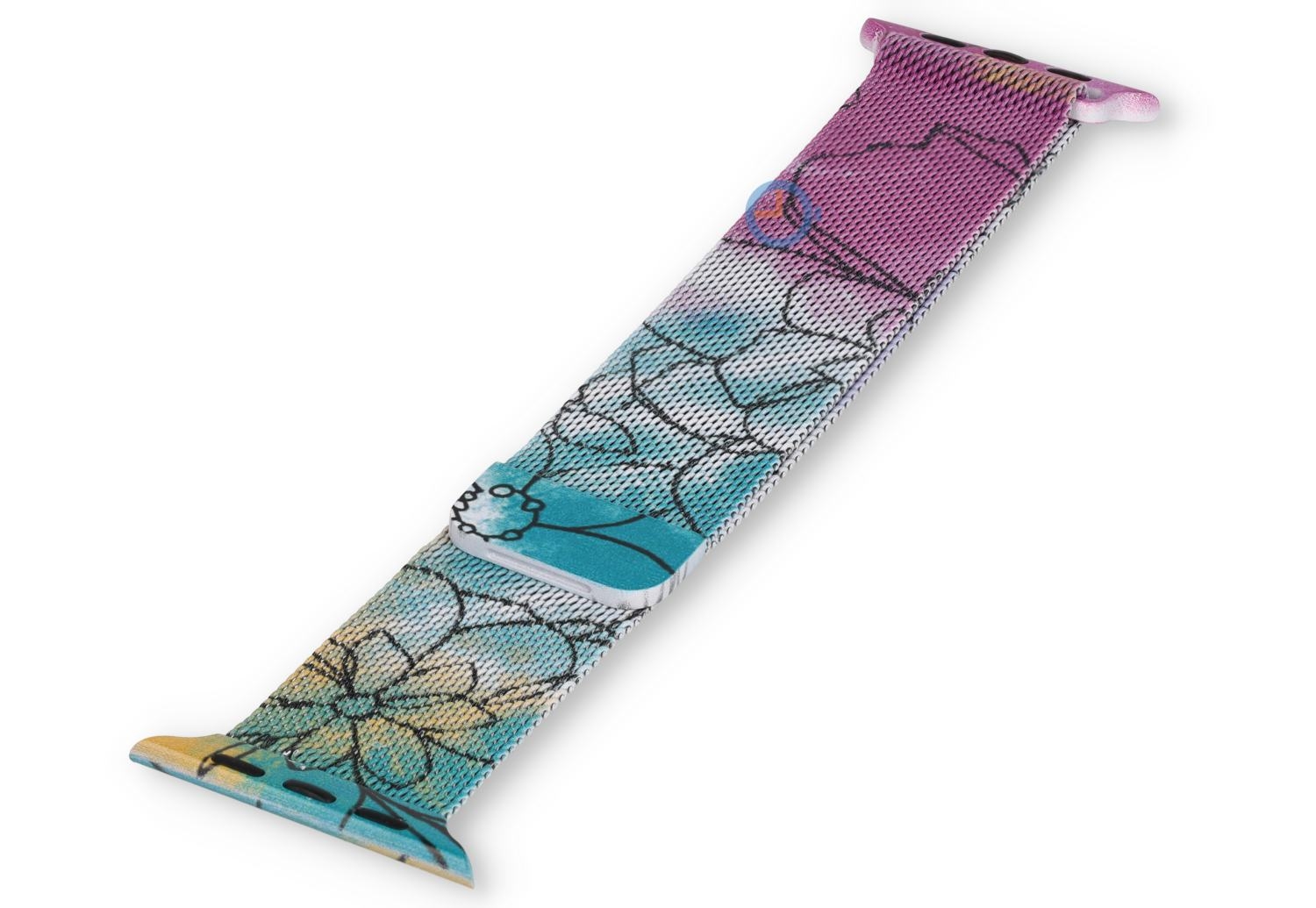 Mailänder Apple watch band - 45 - floral blue