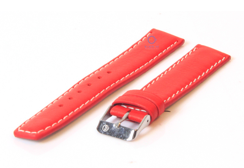 Uhrenarmband 18mm rot Leder