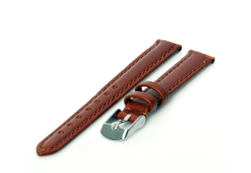 Uhrenarmband 11mm Braun Kalbsleder
