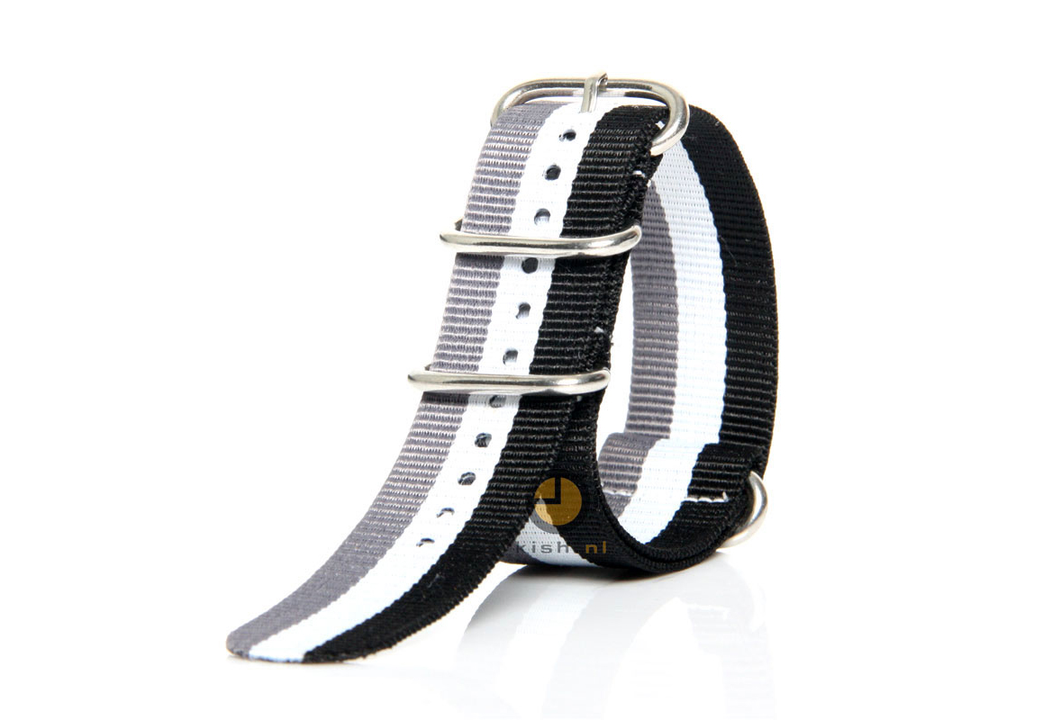 Uhrenarmband 24mm Tricolore Nylon