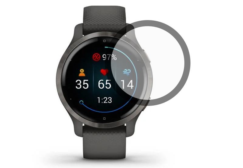 Garmin Venu 2S Displayschutzfolie - GEWÖLBT