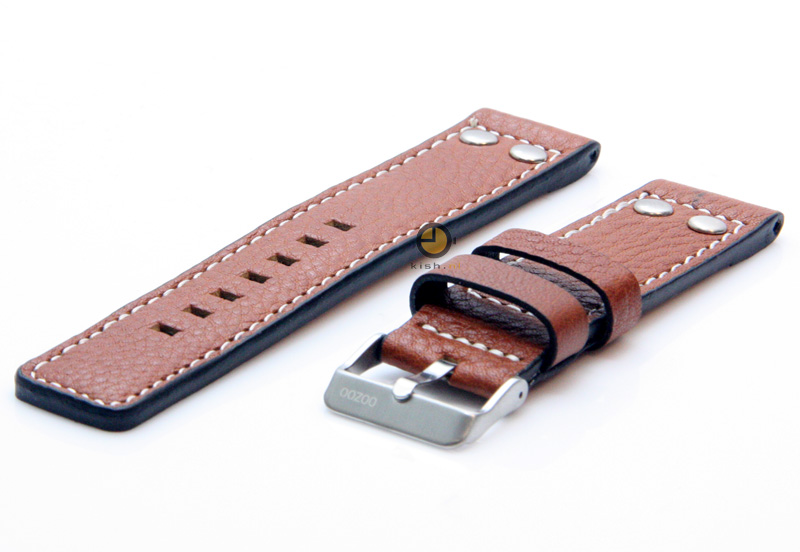 Oozoo Uhrenarmband 22mm Braun Leder