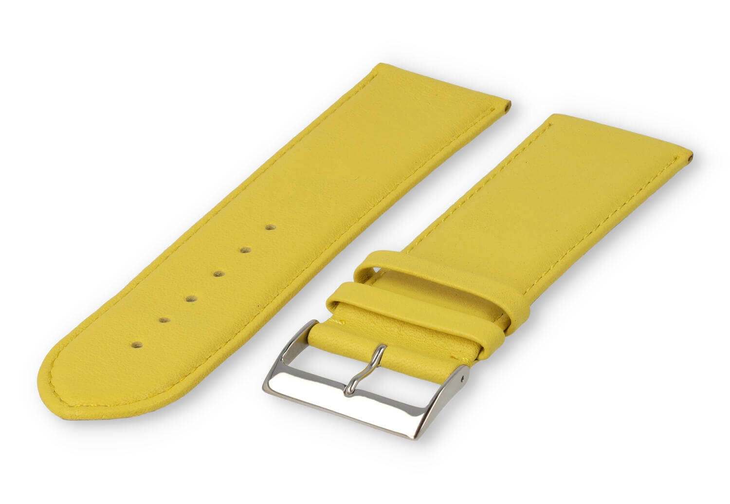 XL glatt Lederband - 28mm - Gelb