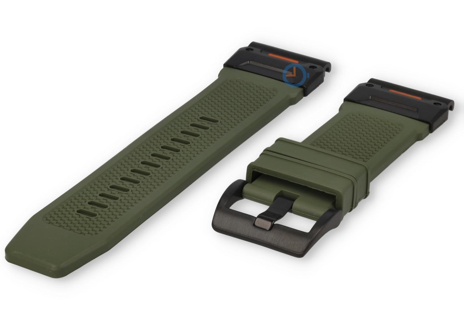 Garmin Fenix 26mm Armband - FKM-rubber - moss green