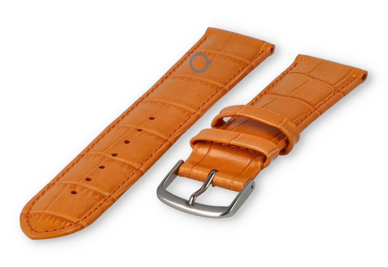 Kroko - Lederband - 20mm - Orange