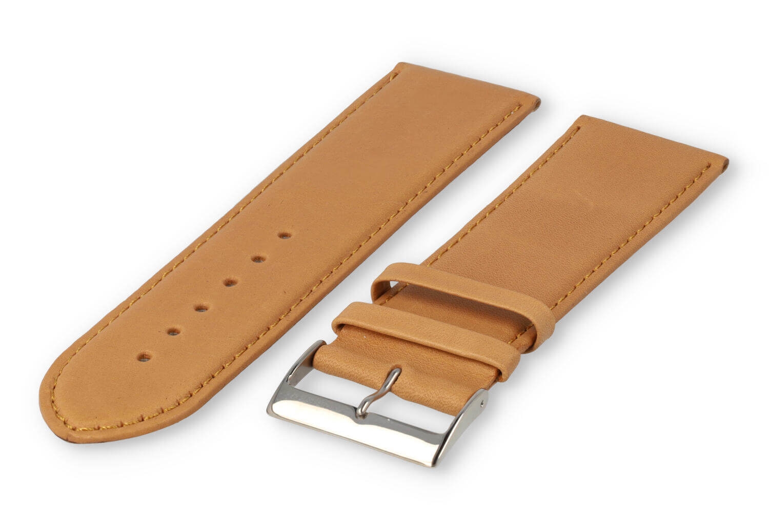 XL glatt Lederband - 28mm - vanille