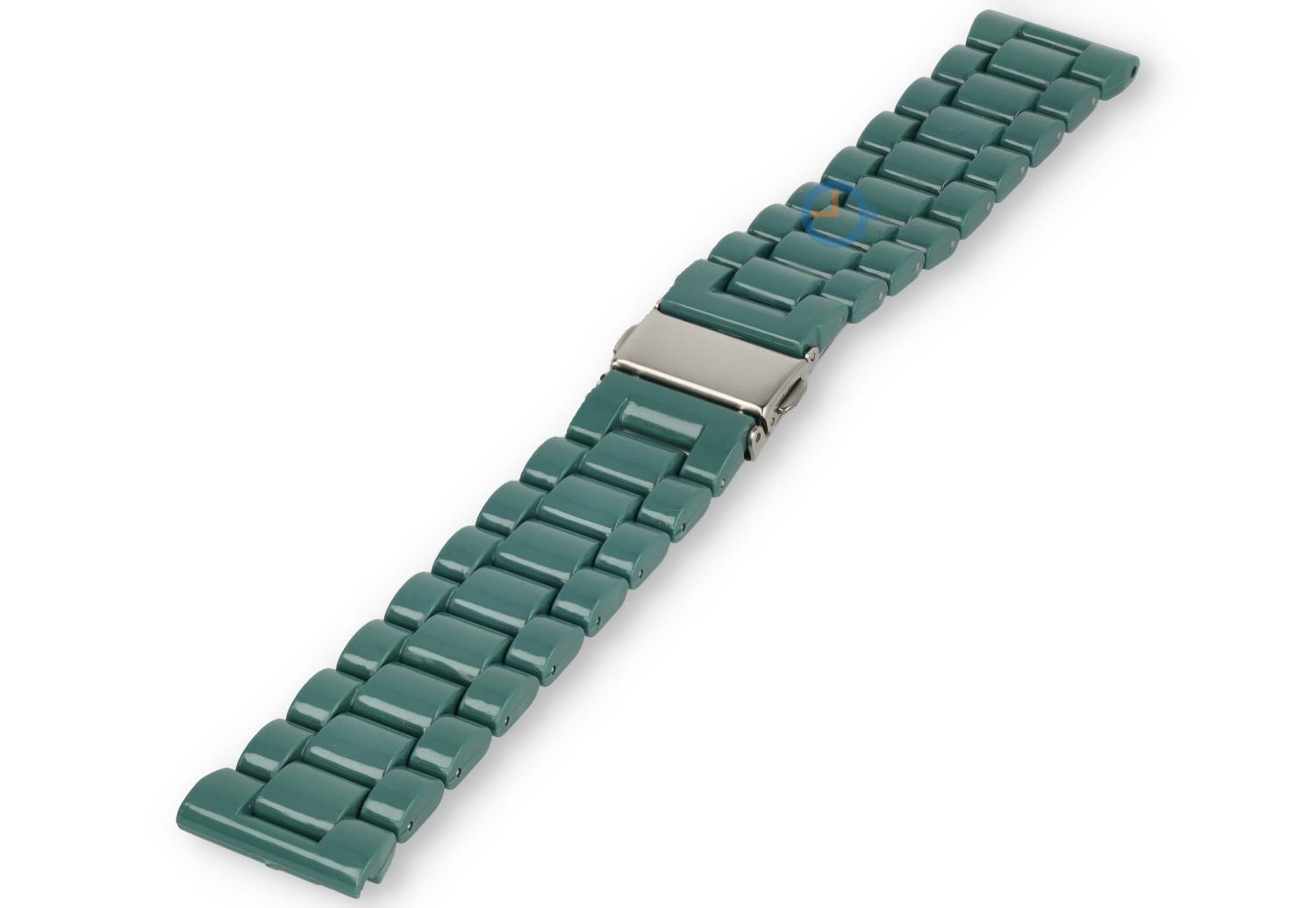 Kunststoff Uhrenarmband 22mm - pine grün