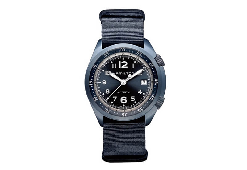 Hamilton Uhrenarmband H80495845 - blaues Nylon