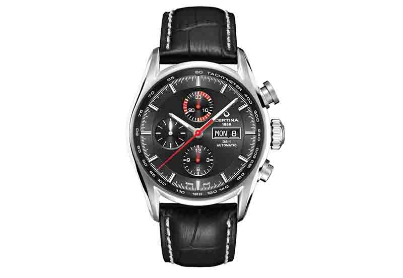 Certina Band C0064141605101A 23/20mm schwarzes Leder