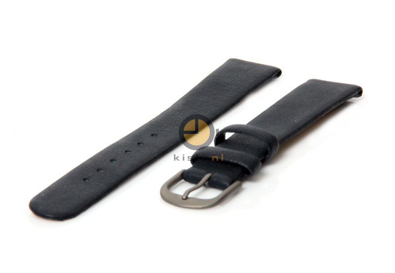 Danish Design Uhrenarmband 16mm Blau Leder