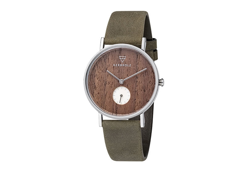 Kerbholz Uhrenarmband Frida Walnut Olive