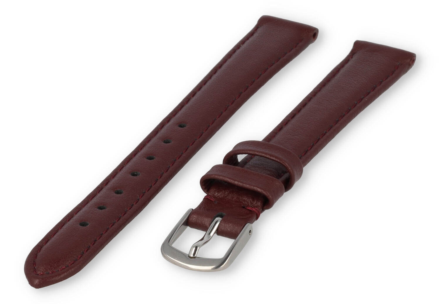 XL glatt Lederband - 16mm - bordeaux