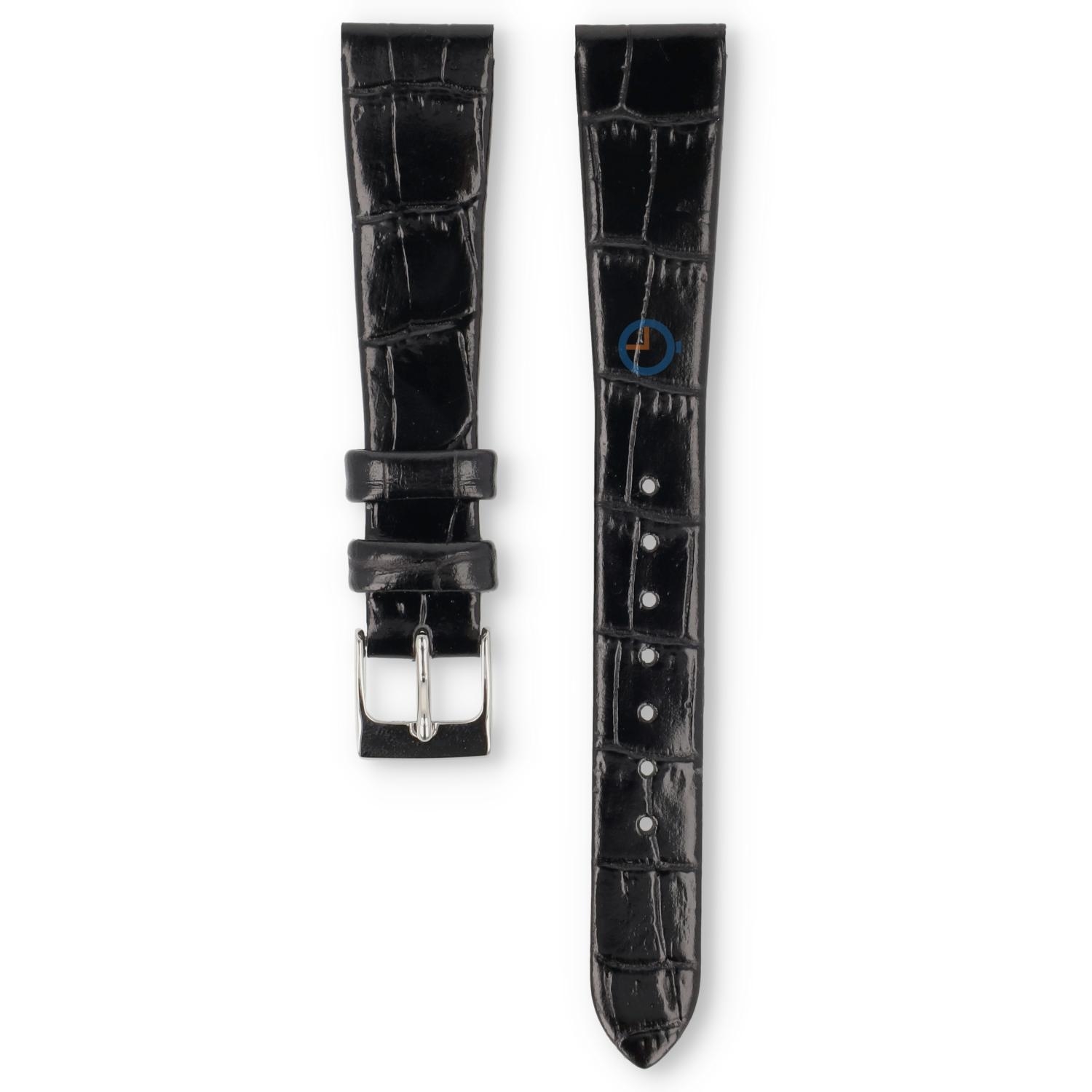 Universal 16mm schwarzes Leder Uhrenarmband - Pulsar
