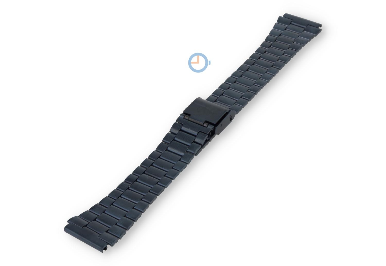 Retro Armband von Stahl 18mm - petrol blue