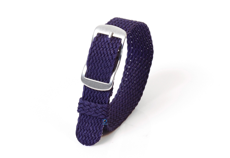 Perlon Uhrenarmband 14mm dunkelblau