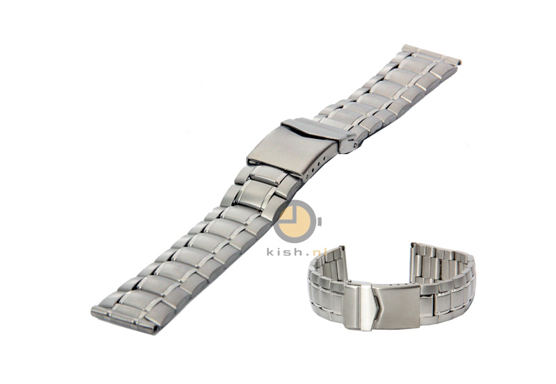 Uhrenarmband 20mm Silber Stahl
