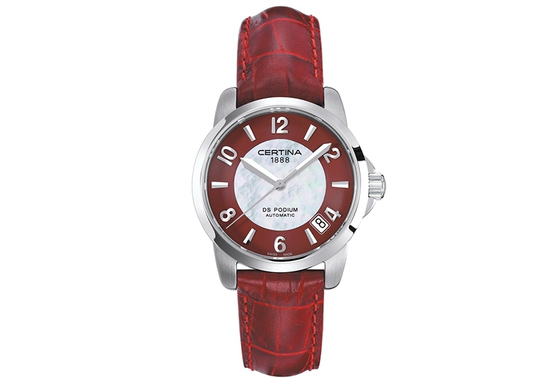 Certina Band C0012071610700A 16/14mm bordeaux Leder