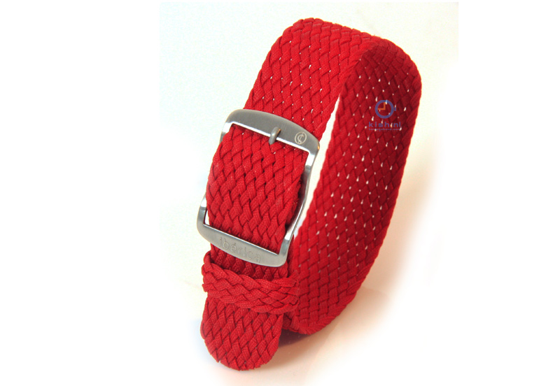 Uhrenarmband aus Nylon 22mm dunkelrot