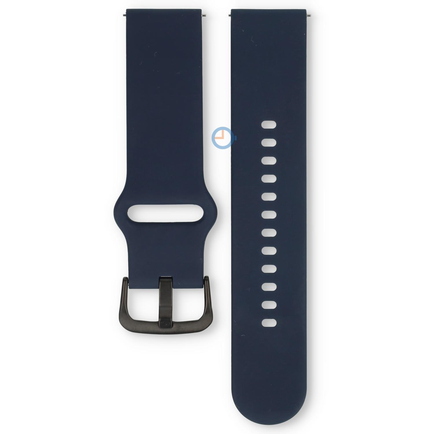 Ice Smart 1.0 & 2.0 (1.96)/ Ice Fit bandje - 22mm - Dress Blue - black bkl