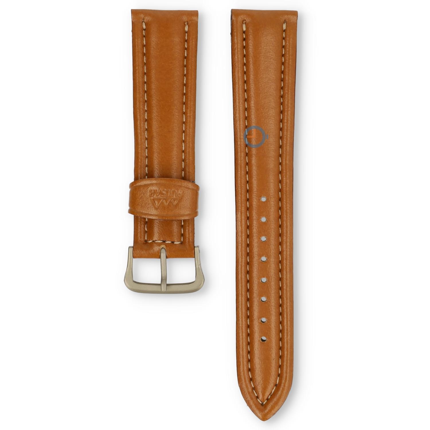 Universal 20mm braunes Leder Uhrenarmband - Pulsar