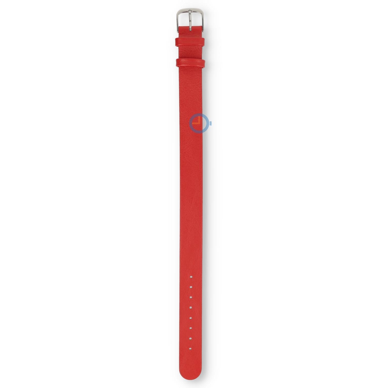 One-piece Leder Uhrenarmband - 16mm - rot