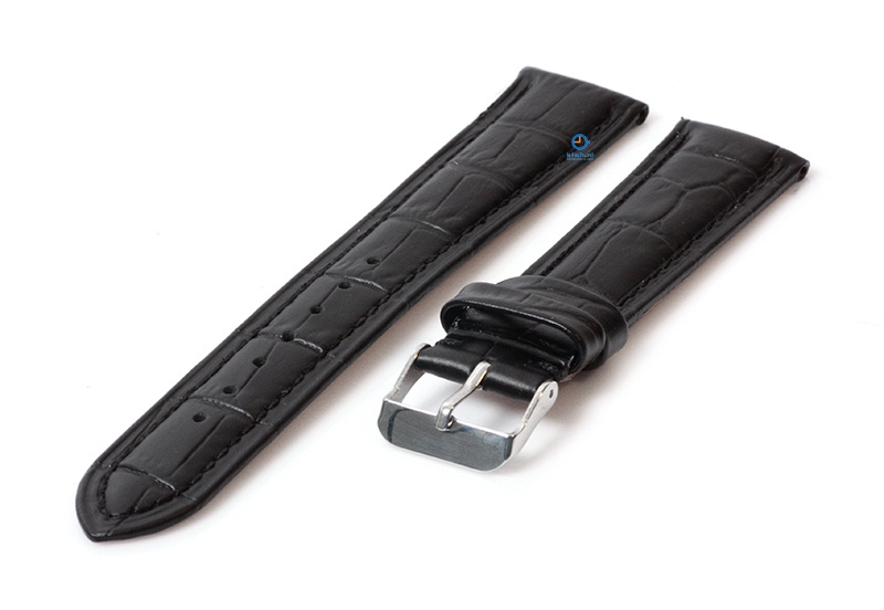 Universelles Armband für Jacques Lemans - 22mm - schwarz