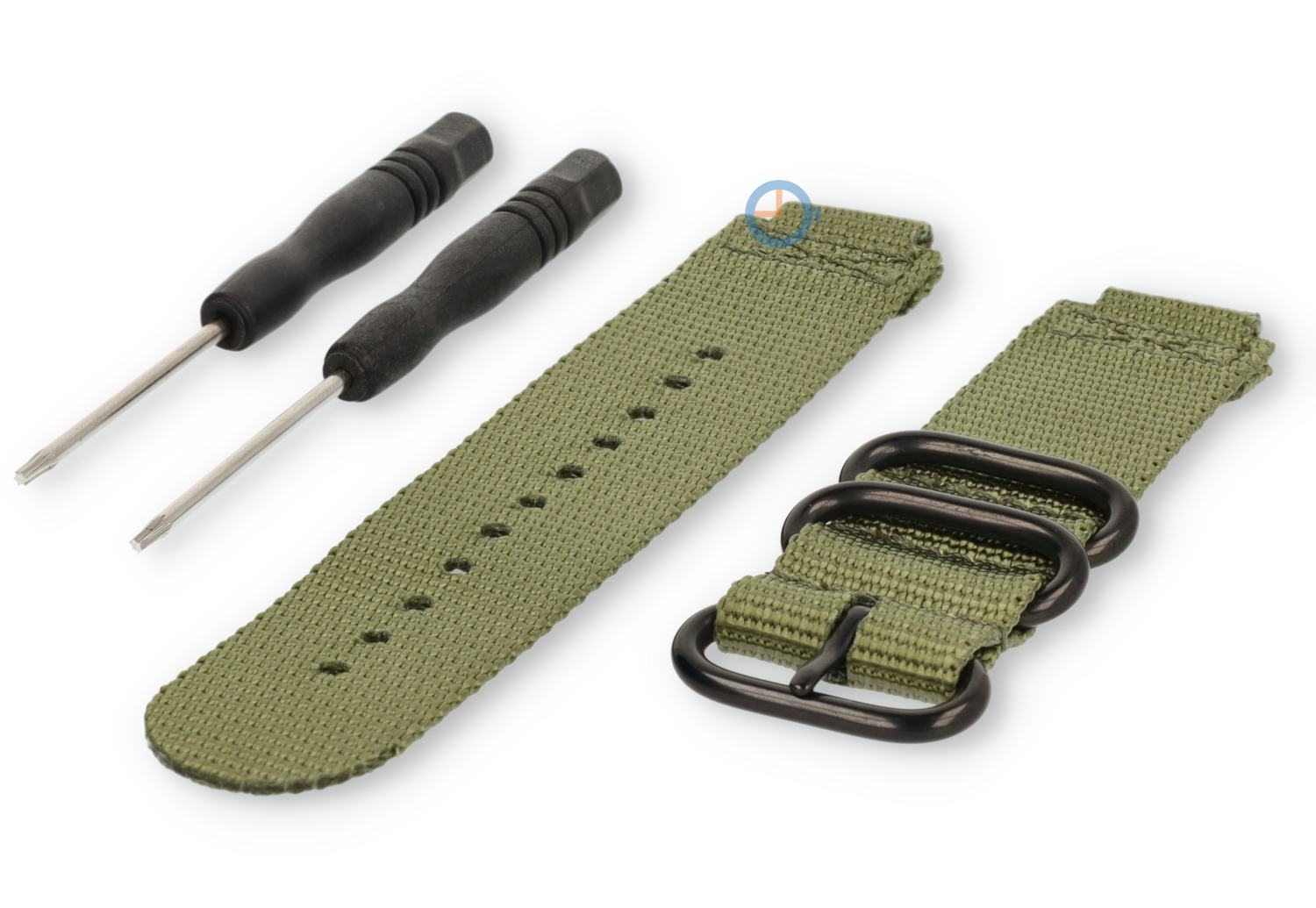 Universal Band für Garmin Forerunner 735XT - 22mm grün nylon