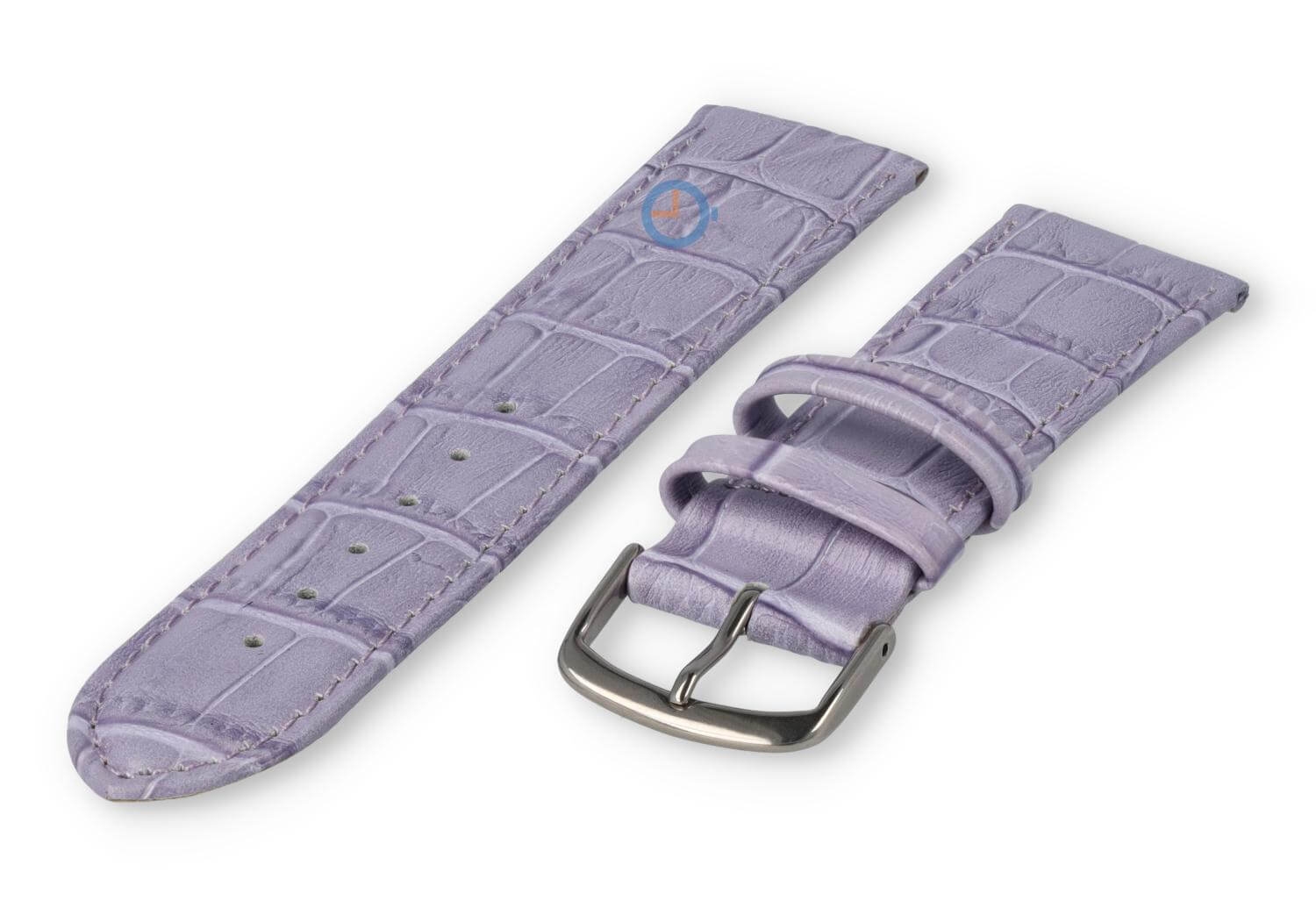 Kroko - Lederband - 20mm - lavendel