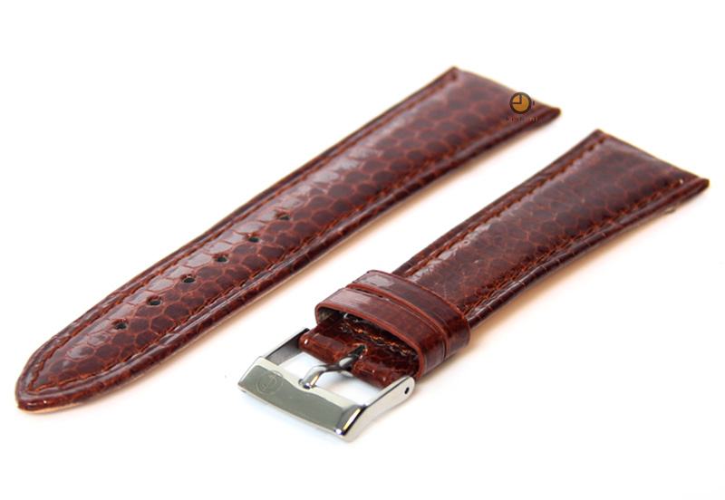 Uhrenarmband 22mm Braun echtes Schlangenleder