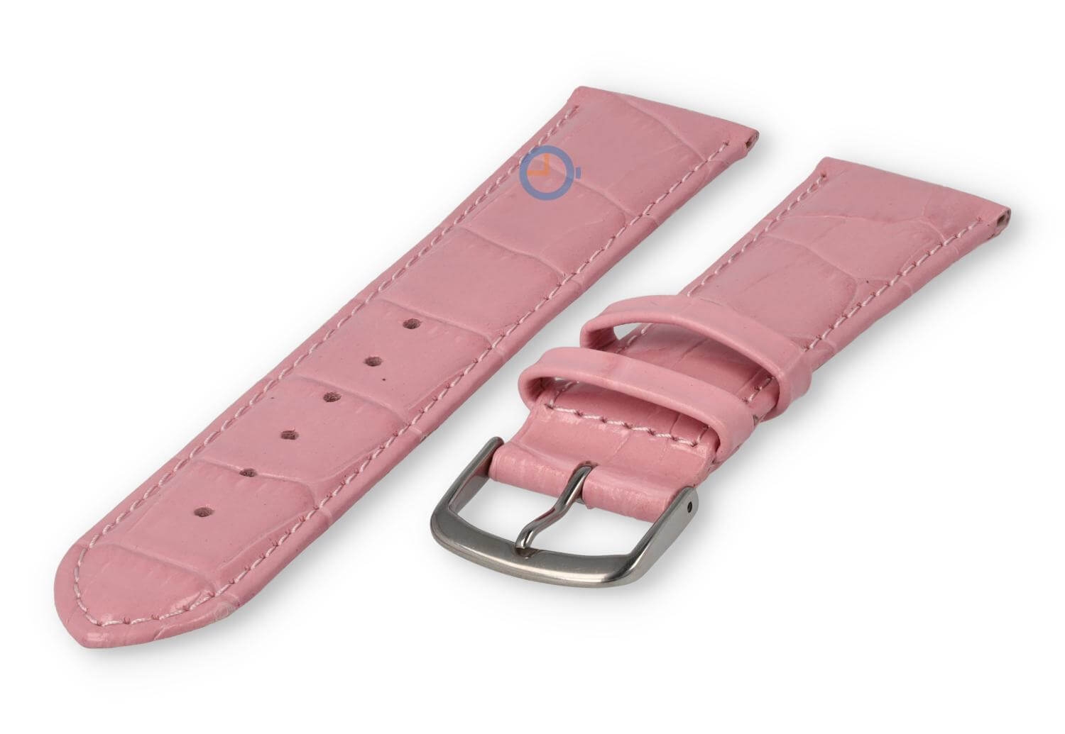 Kroko - Lederband - 20mm - rosa