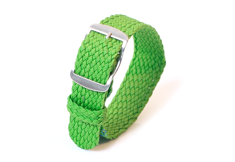 Perlon Uhrenarmband 22mm grün