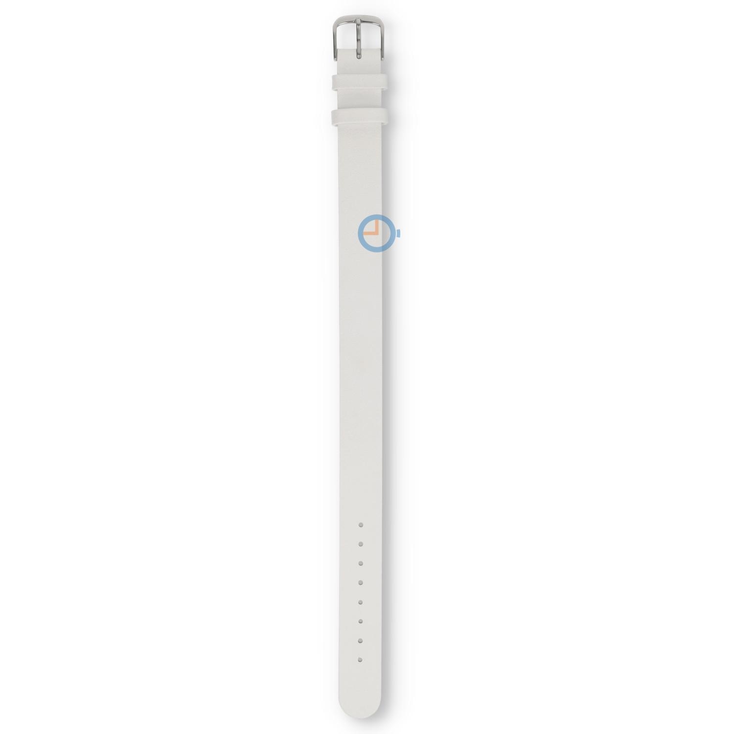 One-piece Leder Uhrenarmband - 14mm - weiß