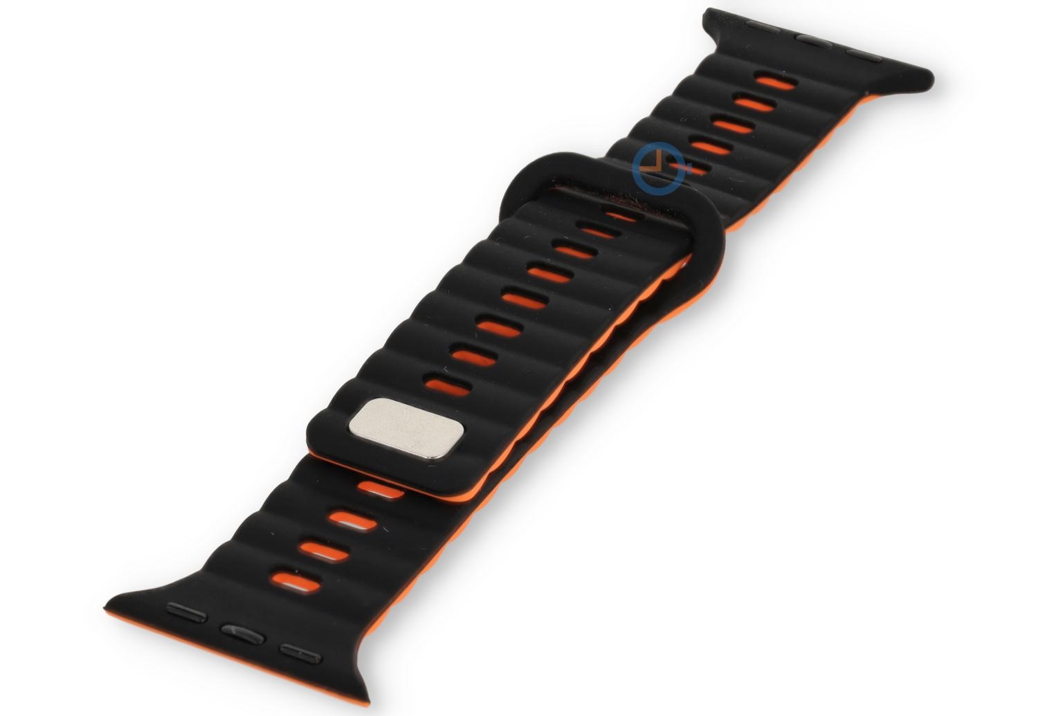Apple Watch 45mm Band - Black Orange
