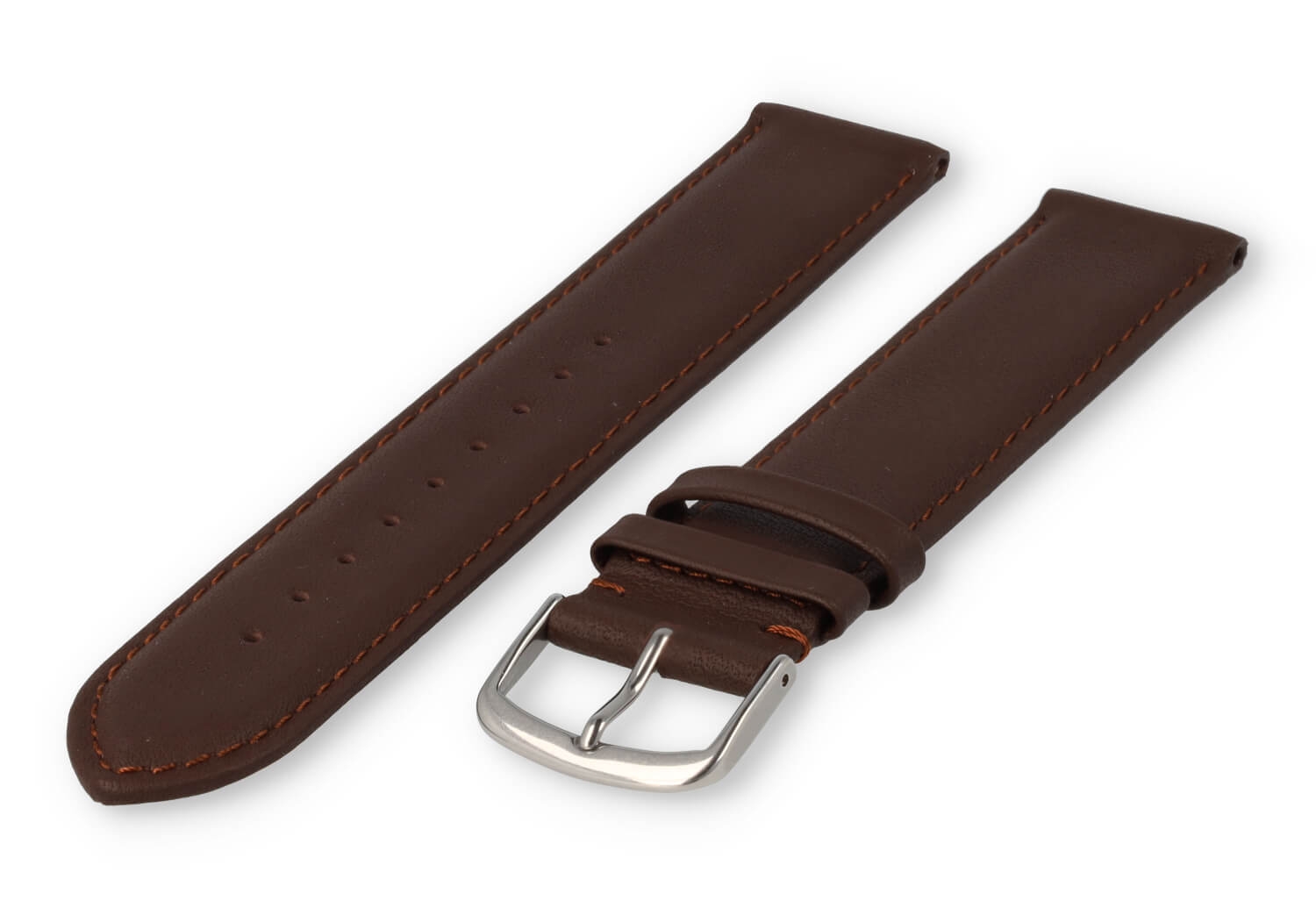 XL glatt Lederband - 20mm - dunkelbraun