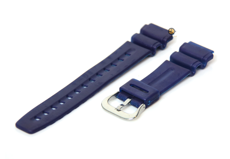 Uhrenarmband 20mm Blau Kautschuk