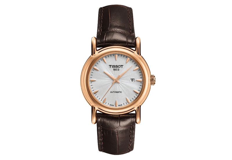 Tissot Uhrenarmband T9070077603100 braun Leder