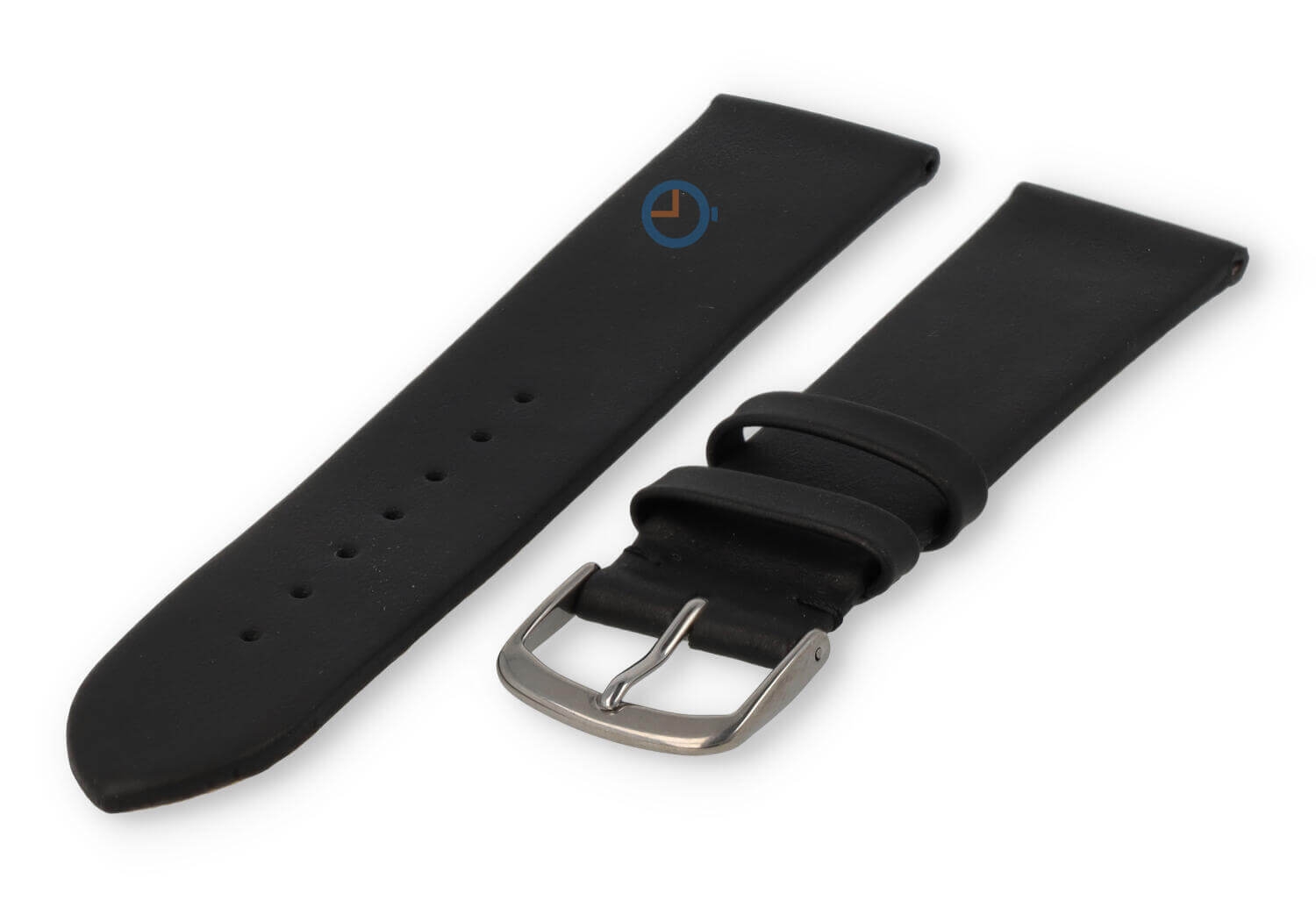 Nahtloses und glattes Uhrenarmband 22mm - schwarz