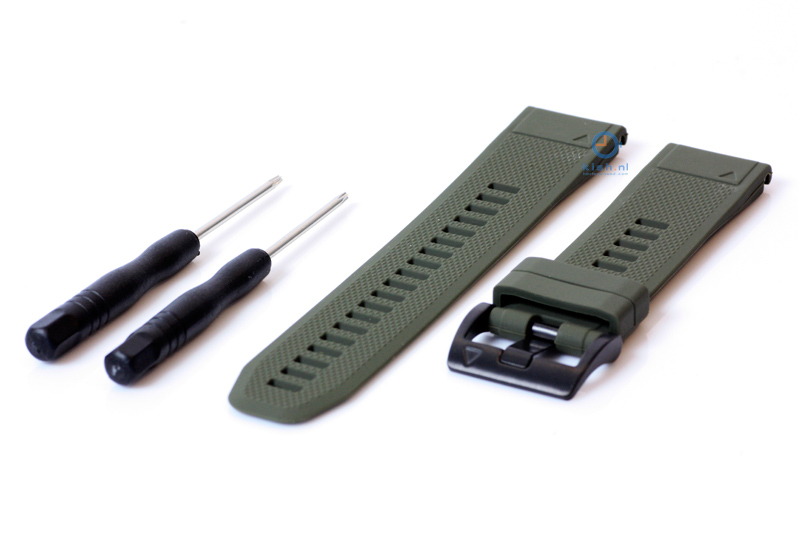 Ersatzarmband fÃ¼r Garmin Fenix 5X/6X/7X dunkelgrÃ¼n