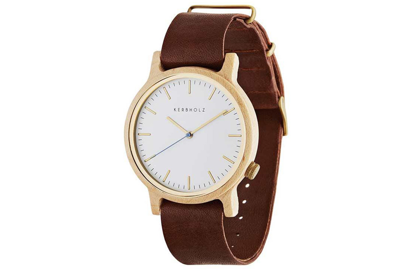 Kerbholz Walter Uhrenarmband Maple Cognac
