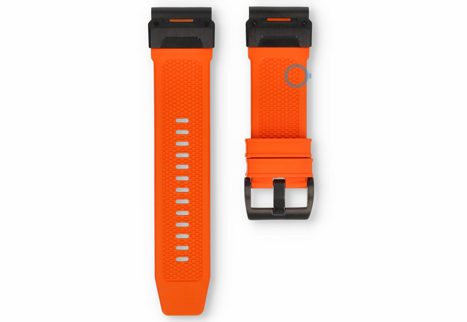 Garmin Fenix 26mm band - FKM-rubber - bright orange
