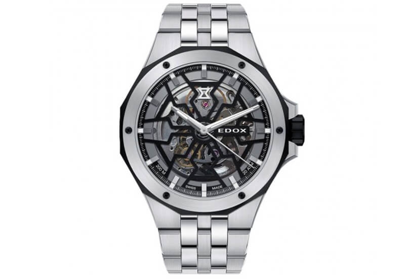 Edox DelfinDay 88005 Uhrenarmband Silber