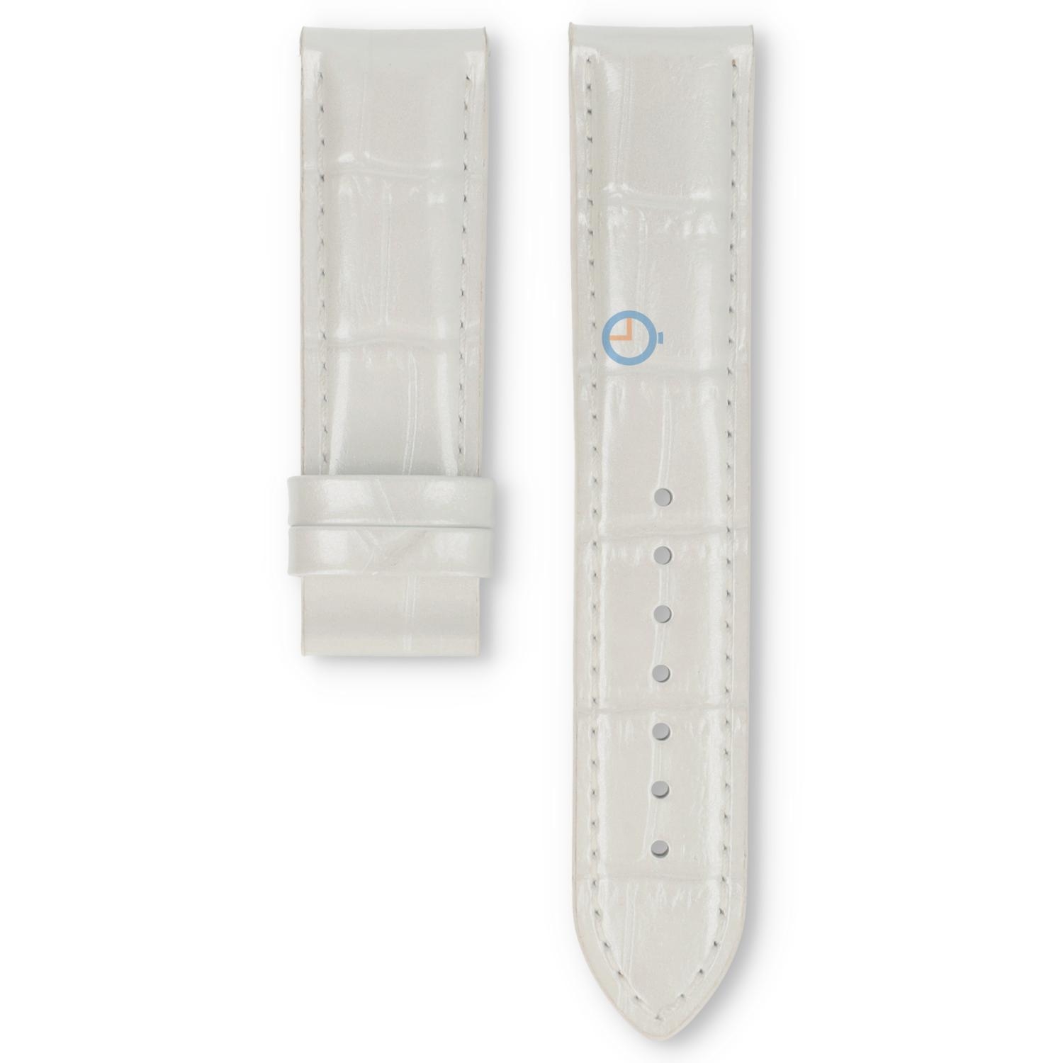 Tissot Uhrenarmband T0064073611800 weiß Leder