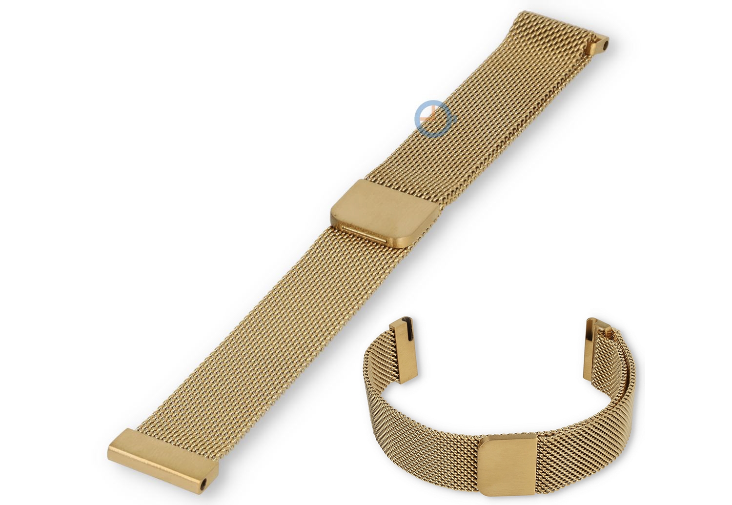 16mm mesh loop Uhrenarmband - gold magnetisch