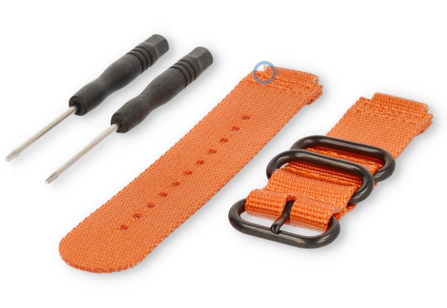 Universal Band für Garmin Forerunner 735XT - 22mm orange nylon