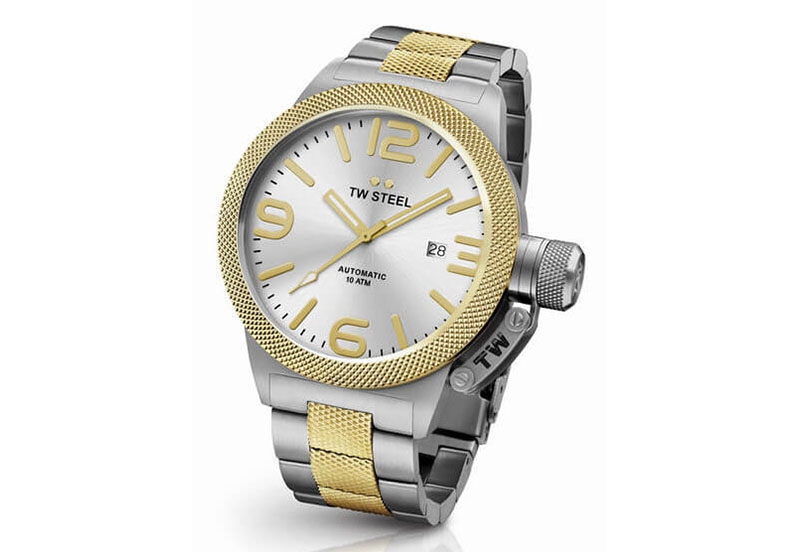 TW Steel Canteen CB35 Uhrenarmband silber - 22mm