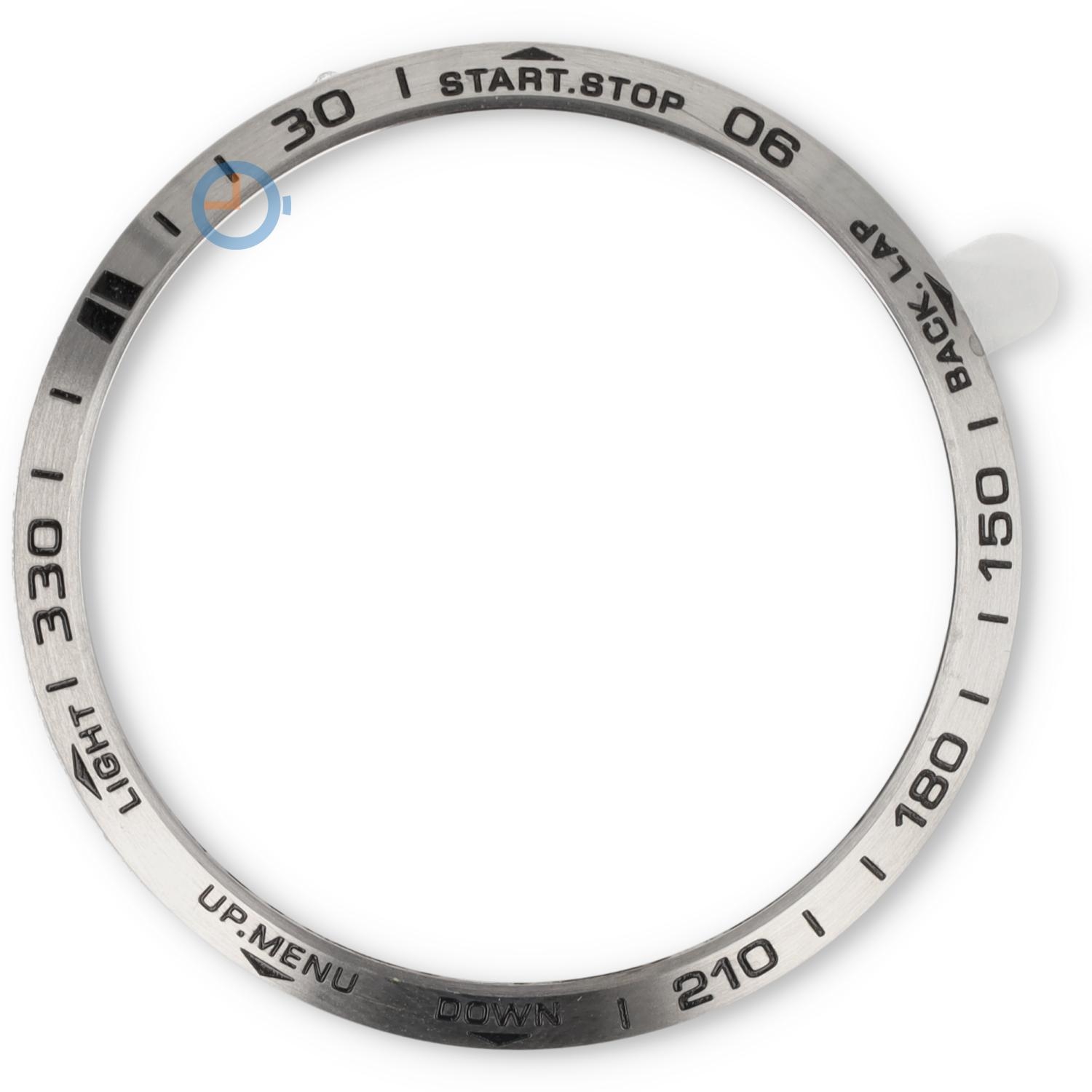 Stahl Lünetten Cover Garmin Fenix 5 - silber
