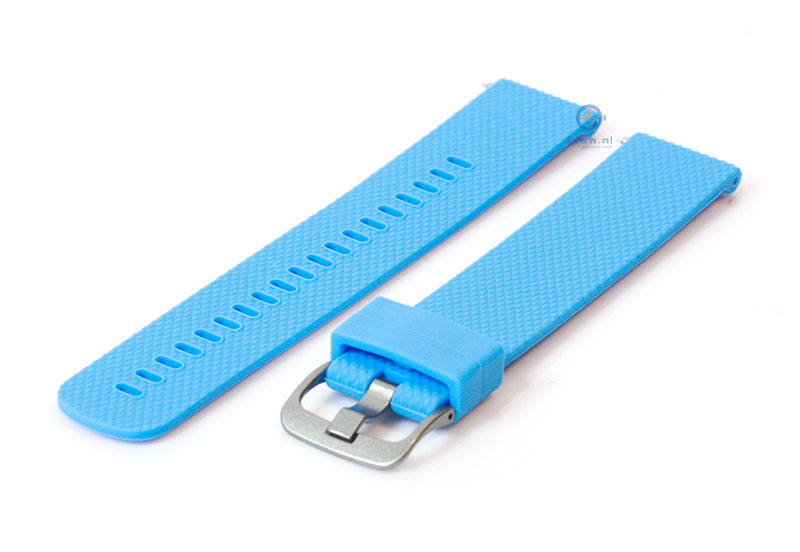 Uhrenarmband 20mm Silikon blau