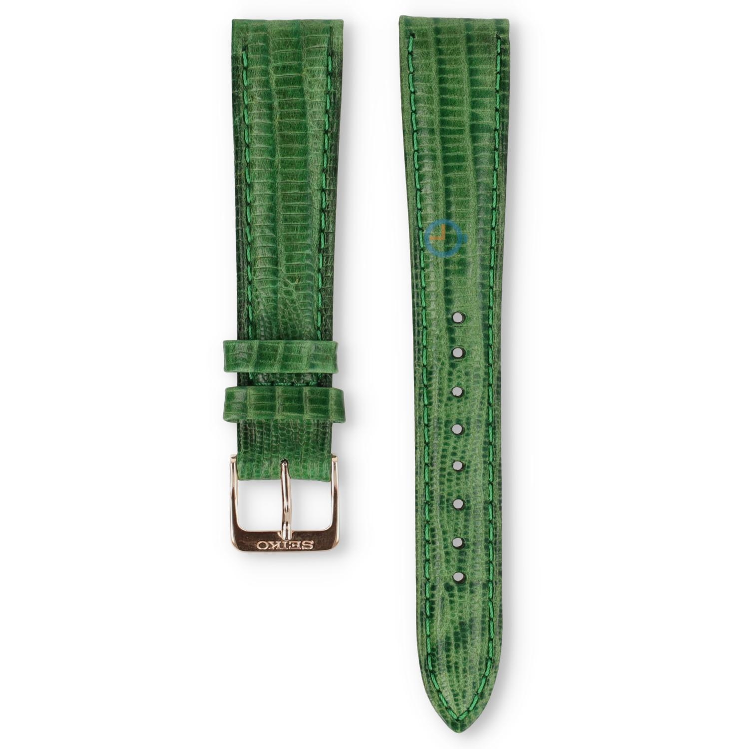 Universal 18mm grün Leder Uhrenarmband - Seiko