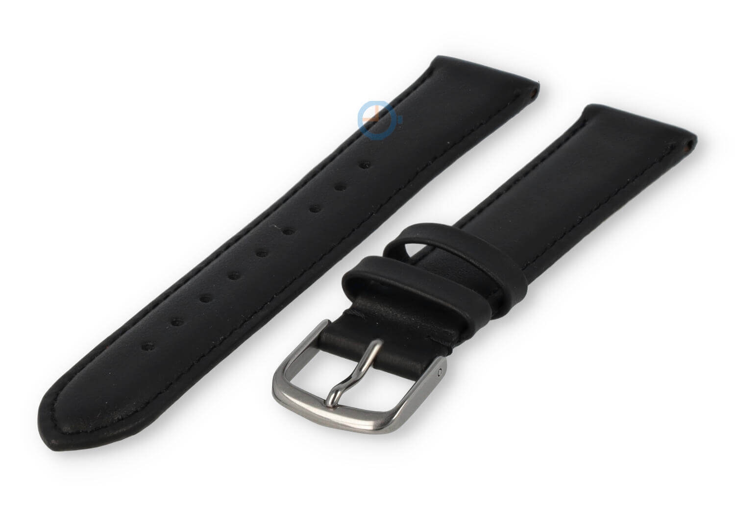 Ungerade Größe Uhrenarmband Leder - 17mm - schwarz