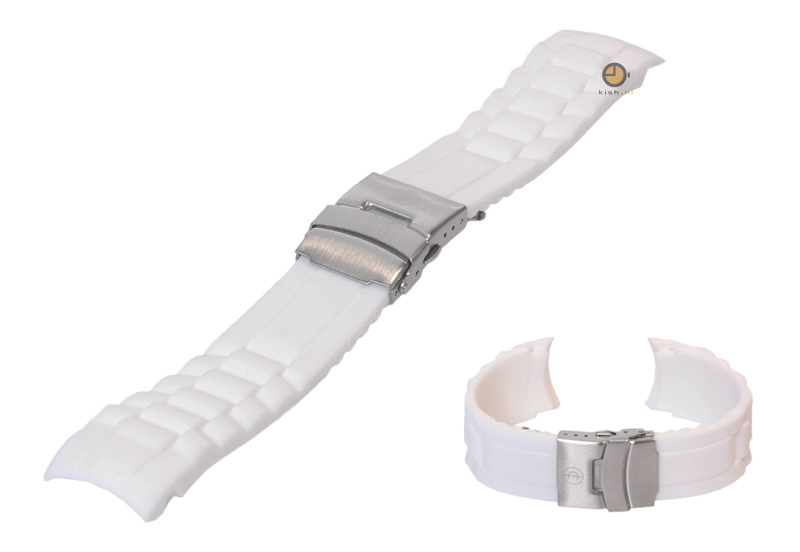 Silikon Rolex - stil Uhrenarmband 22mm WeiÃŸ
